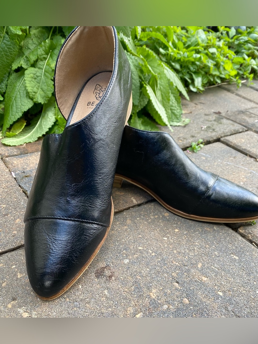 Beast Fashion Pointed-Toe Mules — Black, Size 9 Summer Sale